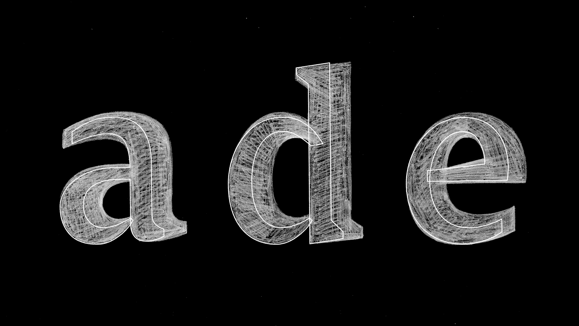 Gallery Justified text on the web dorn bold letter sketches for a, d and e