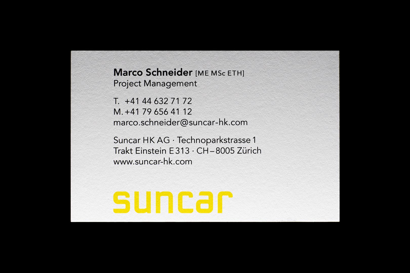 Gallery Suncar business card